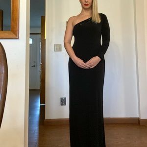 CK black dress- one shoulder